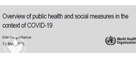 مروری بر اقدامات اجتماعی و بهداشت عمومی در ارتباط با بیماری  کووید-19 منتشر شد